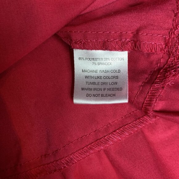 Indigo Rose Womens Dress Tiered Rose Red Puff Sleeves Milkmaid Coquette Sz L - Picture 5 of 10